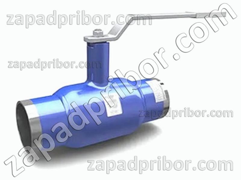 Кран шаровый ДУ40 Ру40 приварной стальной полнопроходной Interval, фотография 1.