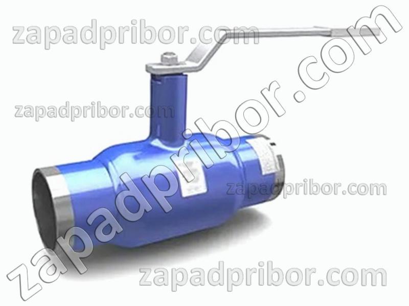 Кран шаровый ДУ80 Ру25 приварной стальной полнопроходной Interval, фотография 1.