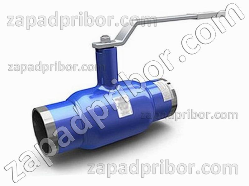 Кран шаровый ДУ25 Ру40 приварной стальной стандартнопроходной Interval, фотография 1.