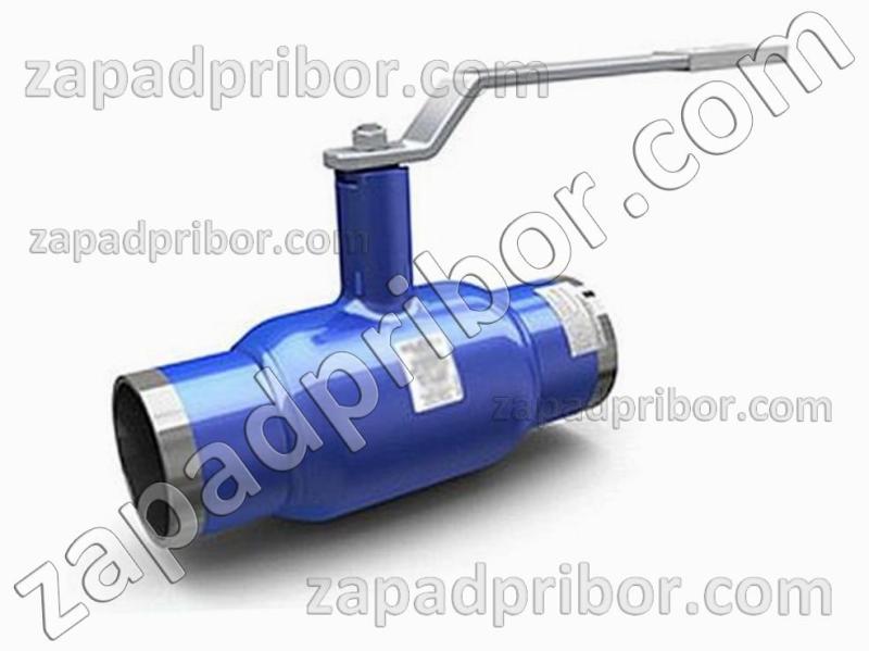 Кран шаровый ДУ32 Ру40 приварной стальной стандартнопроходной Interval, фотография 1.
