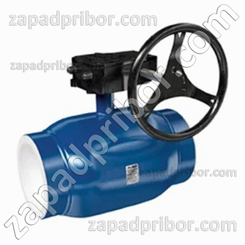 Кран шаровый ДУ400 Ру16 приварной стальной стандартнопроходной Interval, фотография 1.