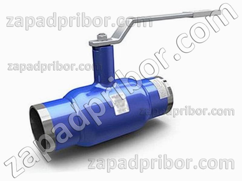 Кран шаровый ДУ40 Ру40 приварной стальной стандартнопроходной Interval, фотография 1.