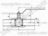 Кран шаровый ДУ65 Ру25 приварной стальной стандартнопроходной Interval, фотография 2.