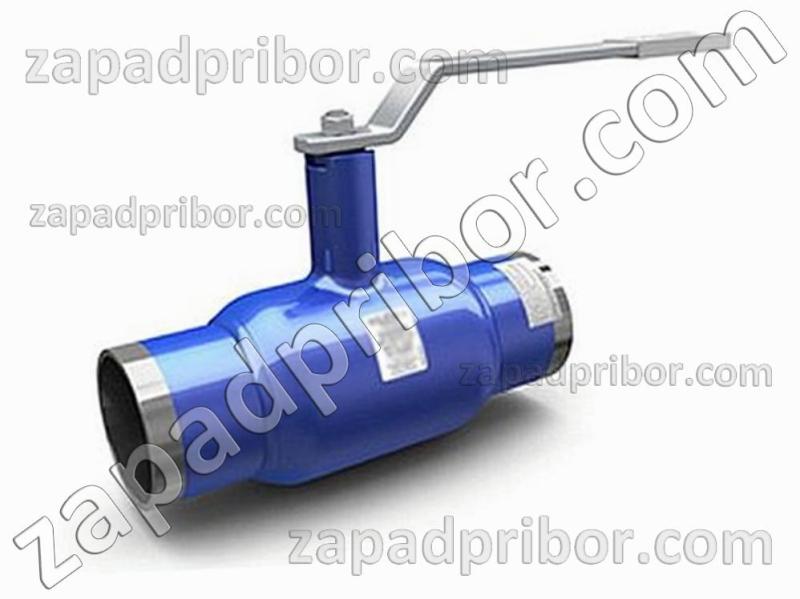 Кран шаровый ДУ65 Ру25 приварной стальной стандартнопроходной Interval, фотография 1.