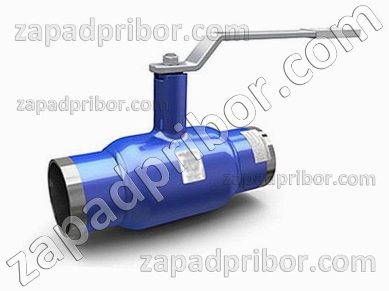 Кран шаровый ДУ80 Ру25 приварной стальной стандартнопроходной Interval, фотография 1.