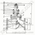 Вентиль 15с65нж Ду200 Ру16 запорный сальниковый фланцевый, фотография 3.