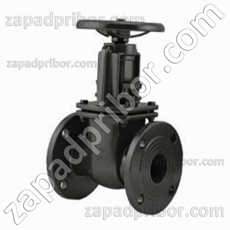 Задвижка чугунная 30ч6бр ДУ150 Ру10 клиновая фланцевая, фотография 1.