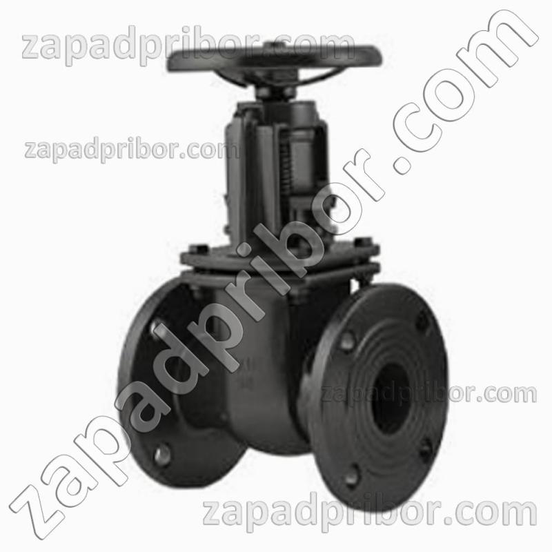 Задвижка чугунная 30ч6бр ДУ300 Ру10 клиновая фланцевая, фотография 1.