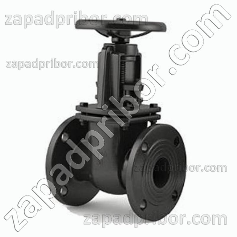 Задвижка чугунная 30ч6бр ДУ50 Ру10 клиновая фланцевая, фотография 1.