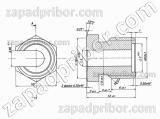 Гайка термопары разрезная отверстие М10х1, фотография 2.