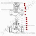 Клапан обратный подъемный муфтовый ZETKAMA 277A, фотография 3.