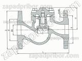 Клапан обратный подъёмный фланцевый ZETKAMA 287F, фотография 2.