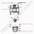 Кран шаровый фланцевый ZETKAMA 565A, фотография 2.