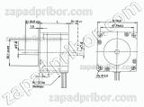 Шаговый двигатель KRS563 фланец 56 мм, фотография 2.