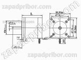 Шаговый двигатель KRS584 фланец 58 мм, фотография 2.