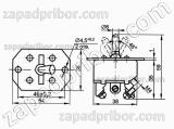 Тумблер 2ППН-45 двухполюсный перекидной, фотография 4.