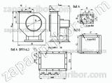 Вентилятор радиальный пылевой ВРП-3,15 АИР 80 В2, фотография 2.