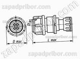 Соединитель низкочастотный цилиндрический 2РМДТ36КПЭ20Г5В1ЛВ