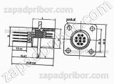 Соединитель низкочастотный цилиндрический МР1-102-9-В вилка