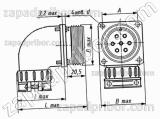 Соединитель низкочастотный цилиндрический ШР32СК12НГ1 розетка