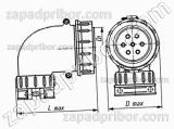 Соединитель низкочастотный цилиндрический ШР36У5НШ11 розетка