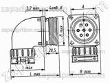 Соединитель низкочастотный цилиндрический ШР48СК9НГ7 розетка