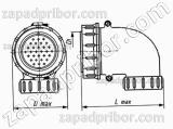 Соединитель низкочастотный цилиндрический СШР36У15ЭШ5 розетка