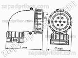 Соединитель низкочастотный цилиндрический ШР55У6НШ6 розетка