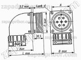 Соединитель низкочастотный цилиндрический ШР60СК47НШ2 вилка