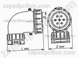 Соединитель низкочастотный цилиндрический ШР12У1НШ2 розетка