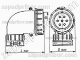 Соединитель низкочастотный цилиндрический ШР36У5НГ11 вилка