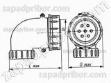 Соединитель низкочастотный цилиндрический ШР60У45ЭШ2 розетка