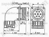 Соединитель низкочастотный цилиндрический ШР20СК2НШ6 вилка