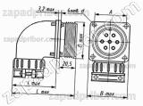 Соединитель низкочастотный цилиндрический ШР20СК5НШ7 вилка
