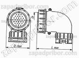 Соединитель низкочастотный цилиндрический Р36У14НГ5 вилка