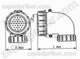 Соединитель низкочастотный цилиндрический СШР32У10ЭГ4 вилка
