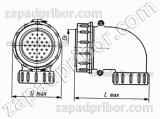 Соединитель низкочастотный цилиндрический СШР36У15ЭГ5 вилка