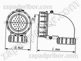 Соединитель низкочастотный цилиндрический СШР48У20ЭГ2 вилка