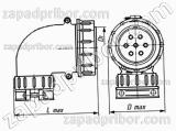 Соединитель низкочастотный цилиндрический ШР32У1НГ5 вилка