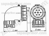 Соединитель низкочастотный цилиндрический ШР32У8НГ2 вилка