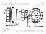 Соединитель низкочастотный цилиндрический ШР60П47НГ2 вилка