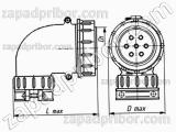 Соединитель низкочастотный цилиндрический ШР12У1НГ2 вилка