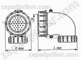 Соединитель низкочастотный цилиндрический СШР28У7ЭГ9 вилка