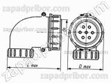 Соединитель низкочастотный цилиндрический ШР60У47ЭГ2 вилка