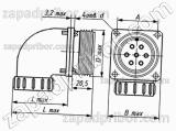 Соединитель низкочастотный цилиндрический ШР48СК9ЭШ1 вилка