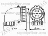 Соединитель низкочастотный цилиндрический ШР16У1ЭГ3 вилка
