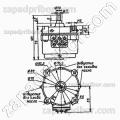 Электродвигатель асинхронный РД-09 редукция 1/39.06 127В 30 об/мин