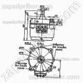 Электродвигатель асинхронный РД-09 редукция 1/670 127В 1.75 об/мин