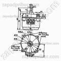 Электродвигатель асинхронный РД-09 редукция 1/268 127В 4.4 об/мин