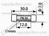 Вставка плавкая ПК-30 3А (имп.аналог)